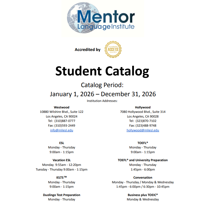 Student Catalog